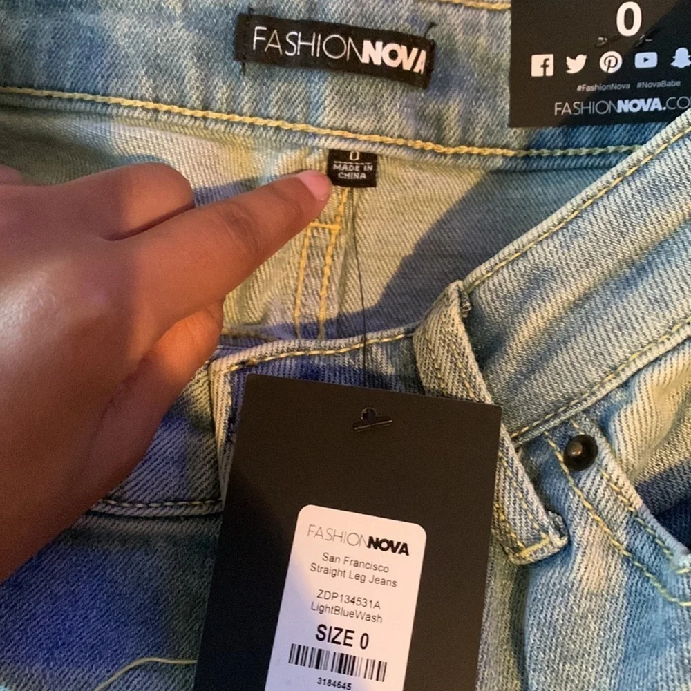 Fashion nova San Francisco straight leg jean